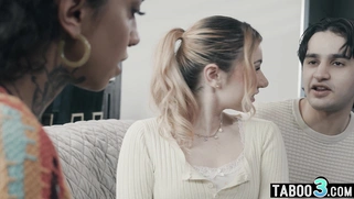 MILF biology tutor lured into threesome