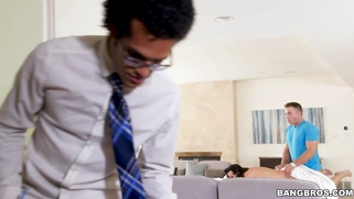 Angela White gets pounded and her husband is none the wiser