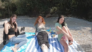 Nude Beach Picnic with Friends