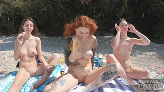 Nude Beach Picnic with Friends