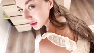 Cute Big Ass Busty Stepsister Tight Pussy Filled With Cum