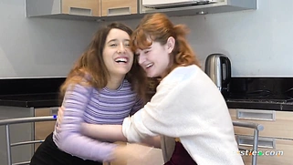 Hot Lesbian Friends Pamper Each Other