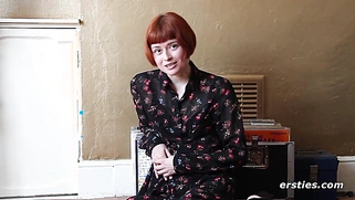 Hot Redhead Films Her First Solo Video