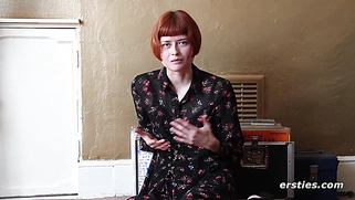 Hot Redhead Films Her First Solo Video