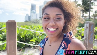 French ebony teen wants a foreign cock