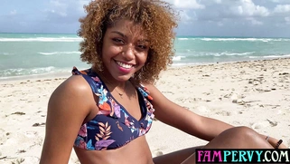 French ebony teen wants a foreign cock