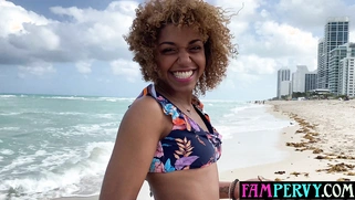 French ebony teen wants a foreign cock