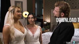 MILF brides had to sex with an officiant