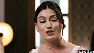 MILF brides had to sex with an officiant