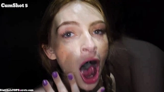 That's it girl, deepthroat it off!