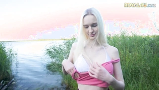 Hot Skinny Big Tits Blonde Teen Fucked And Facialized Outdoors
