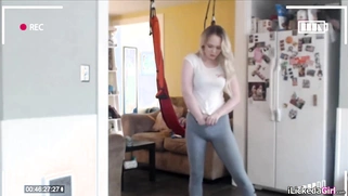 Lesbian milf spies on her nanny tru cctv