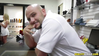 Olivia Austin has a shoe fetish and Jmac has a foot fetish