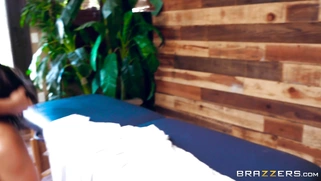 Abella Danger deepthroats cock, licks balls and gives rimjob