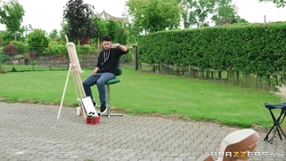 Busty Alessandra Jane got pussy pounded in the park