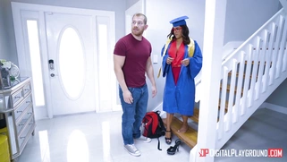 Stepdad catches Mia Martinez trying to sneak out in a slutty outfit