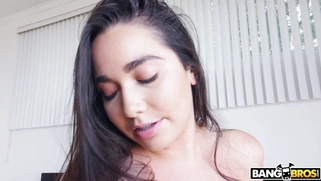 Karlee Grey sits on Juan's face and gets hairy pussy licked