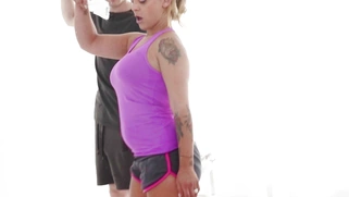 Liza Del Sierra and Jordi play with Liza's big boobs