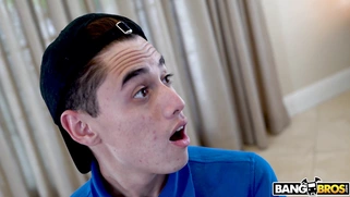 Teacher Daya Knight undresses in front of her pupil Juan