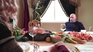 Madison Ivy sucking Johnny Sins' big shaft