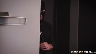 Busty Sarah Banks playing with her pussy in the shower