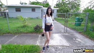 Sadie Blake flashes her tits for money on the street