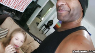 Alyssa Branch work on his huge black rocket