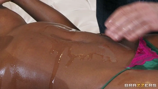 Jasmine Webb letting his hands play over her body and wet pussy