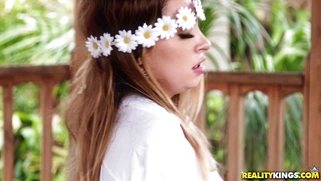 Quinn Wilde enjoys riding cock cowgirl style