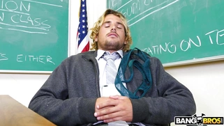 Dillion Harper is riding dildo in the classroom