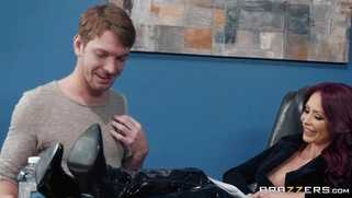 Monique Alexander seduces the guy in the office