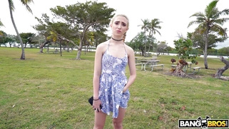 19yo Jane Wilde getting convinced to hop on the bus