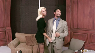 Rhylee Richards caressing balls while sucking his rod