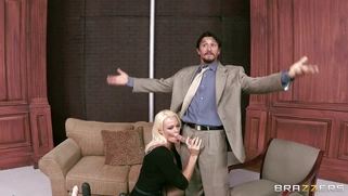 Rhylee Richards caressing balls while sucking his rod