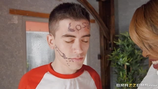 Jasmine Webb gets her big boobs licked by Jordi