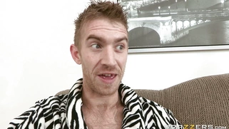 Danny teasing his room mate Ariana Marie by showing his sausage