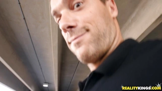 Vanessa Cage is sucking Ramon's hard prick in the train