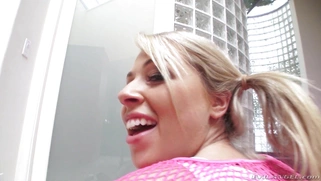 Zoey Monroe anally rides the hard rod reverse cowgirl style