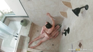 Chanel Preston in ripped pantyhose gets fucked cowgirl style