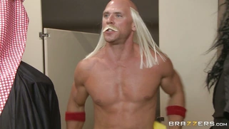 Kate Frost whips out her big tits and seduces her saviour