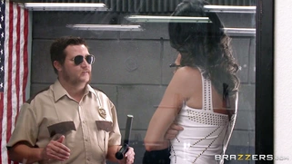 Hailey Young showing off her pussy for some of the convicts