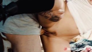 Latina Kimber Woods gets fucked outdoors