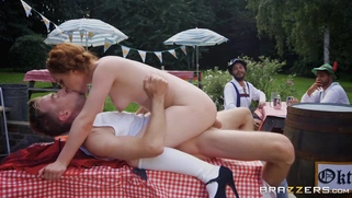 British Ella Hughes riding Danny D on the table